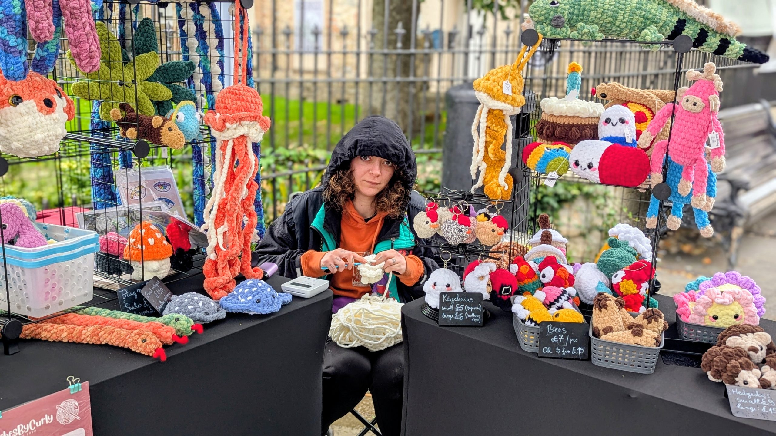 A Tor Collective trader at their stall