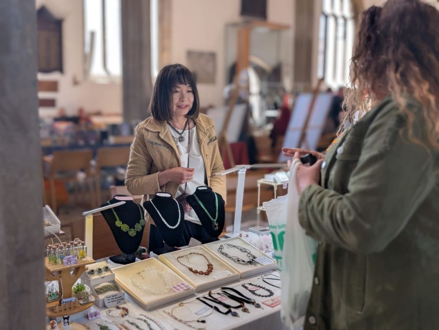 A Tor Collective trader at their stall